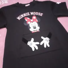 ミニーマウス 半袖ワンピース 黒