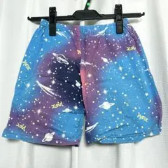 X-girl First stage 5T(110㎝) 宇宙柄 甚平 ショーツ