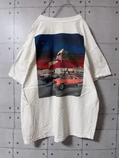 H169☆インアンドアウトバーガー☆Tシャツ☆バックプリント☆アメ車 