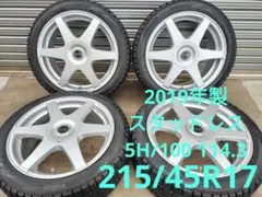 2019年製スタッドレス 5H/100 114.3 +53 215/45R17