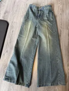 【CLEL】ヴィンテージデザイン フレアデニムパンツ　XS　ヴィンテージブルー