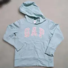 GAP 水色 裏起毛フード付きパーカー