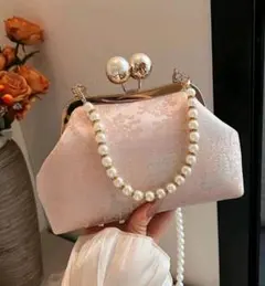 コンパクトバッグ　和モダン　結婚式　パーティーバッグ　がま口　新年会　成人式