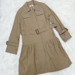 【新品・未使用】ベルト付き フレア トレンチコート y2k 姫カジ 平成ギャル