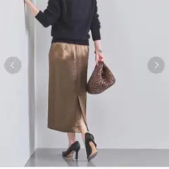 UNITED ARROWSサテン イージータイトスカート ¥16,500