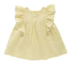 新品　ラッフルレースチュニック　100 アプレレクール