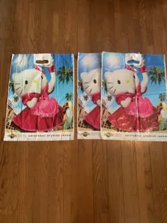 【キティ・スヌーピーUSJショッパー】ユニバ　ショップ袋　大3枚