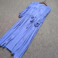 最終。ザ・ヴァージニア　薄紫 Vネック ワンピース