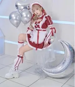 マリームーン メイド服 ブルー ホワイト ジャージメイド 天使界隈