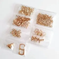 ステンレスパーツ　金具まとめ売り（ゴールド）