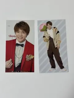 【送料込】岸優太　厚紙カード　明星　2021年3月号