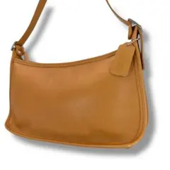 美品 オールドコーチ ワンショルダーバッグ ベージュ オールレザー 9071