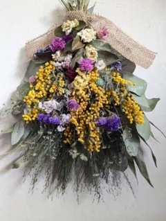yu73様ご確認用ドライフラワースワッグ大　全長約40cm　2点
