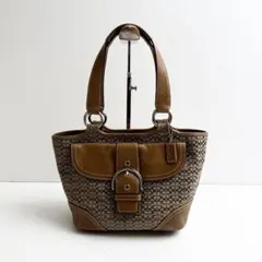 COACH コーチ ハンドバッグ キャンバス ミニシグネチャー ソーホー