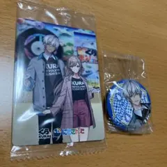 くら寿司　にじさんじ　イブラヒムの缶バッジ、カードのセット