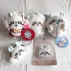 未使用タグ付き　ちいかわ　モモンガ　ストラップ　キーホルダー　バッジ　まとめ売り