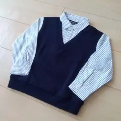 COMME CA ISM フェイクレイヤードシャツ 100サイズ