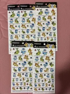 ポケモン 4サイズ シール 5シートセット