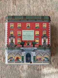 フォートナム＆メイソン オルゴール付きのクッキー空缶