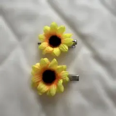 해바라기 헤어핀 ♡ 2개 세트
