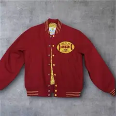 MACBETH 赤色 スタジャン Lサイズ