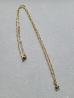 【値下げ】ゴールド 花チャーム ネックレス