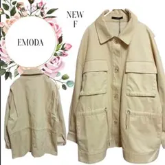 【エモダ】EMODA♡新品未使用♡綿100%ジャケット♡オーバーサイズ♡前ボタン
