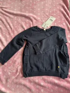 ネイビー キムラタン トレーナー サイズ120 サイドフリル付き