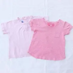 ★らちちゃん様専用★プチバトー　女の子 ベビー　Tシャツ 2枚セット