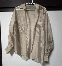 SLY シアーシャツ 長袖 ベージュのサムネイル
