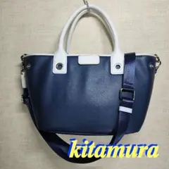 YOUTA トートバッグ ネイビー×レッド バイカラー A4 大容量 - メルカリ