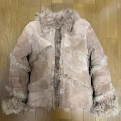 ラムレザー　ムートンジャケット　M