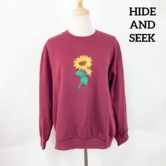 ボルドーニットコットン