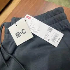 新品 ダークグリーン スウェットワイドパンツ ユニクロC Mサイズ