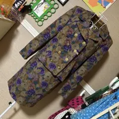 レトロ古着 LUIEZ お花柄❁⃘ ジャケット＆スカート ヴィンテージ 古着