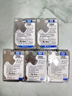 750GB【Western Digital製 統一】★2.5インチ★内臓HDD★