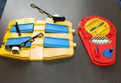 プラレール　転車台、複線踏切