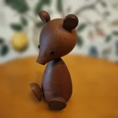 千趣会　木製 置物 BEAR クマ オブジェのサムネイル