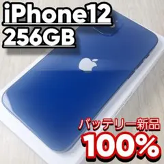 iPhone 12 256GB ブルー バッテリー新品100% 大容量