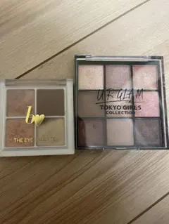 ビーアイドル　THEアイパレR 01 本命のブラウン ダイソーアイシャドウセット