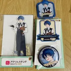 3点セット KAITO アクスタ 缶バッジ ラバーチャーム グッスマくじ