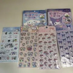 ぷくっとシール3枚　ビーズアートシール2枚　はぴだんぶい1枚