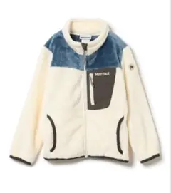 Marmot フリースジャケット 150cm アイボリー/ブルー