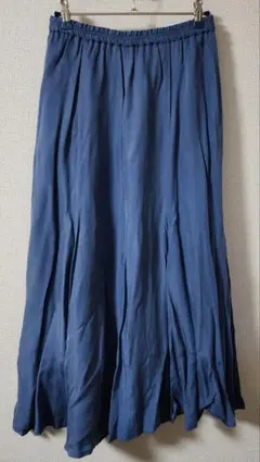 美品　新品未使用　スローブイエナ(SLOBE IENA)フレアロングスカート　青