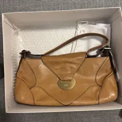 Chloé ハンドバッグ ブラウン レッド - メルカリ