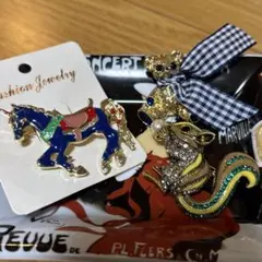 ブローチ3点セット　まとめ売り