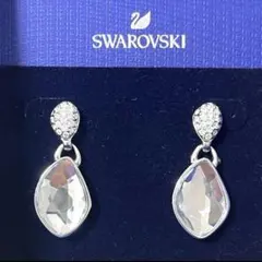 未使用 Swarovski ピアス /クリスタル/ロジウムコ－ティング - メルカリ