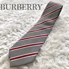 極美品✨バーバリー ブラックレーベル ネクタイ ストライプ 100%