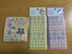 おぱんちゅうさぎ　 おはじきシール　 タイルシール　クラックス　3点セット