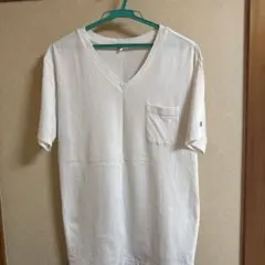 Champion ホワイト Tシャツ ポケット付き